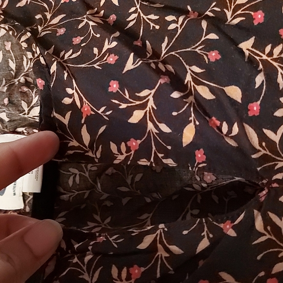 Dark brown, long sleeves blouse. Maternity, Old Navy, L - Picture 5 of 7